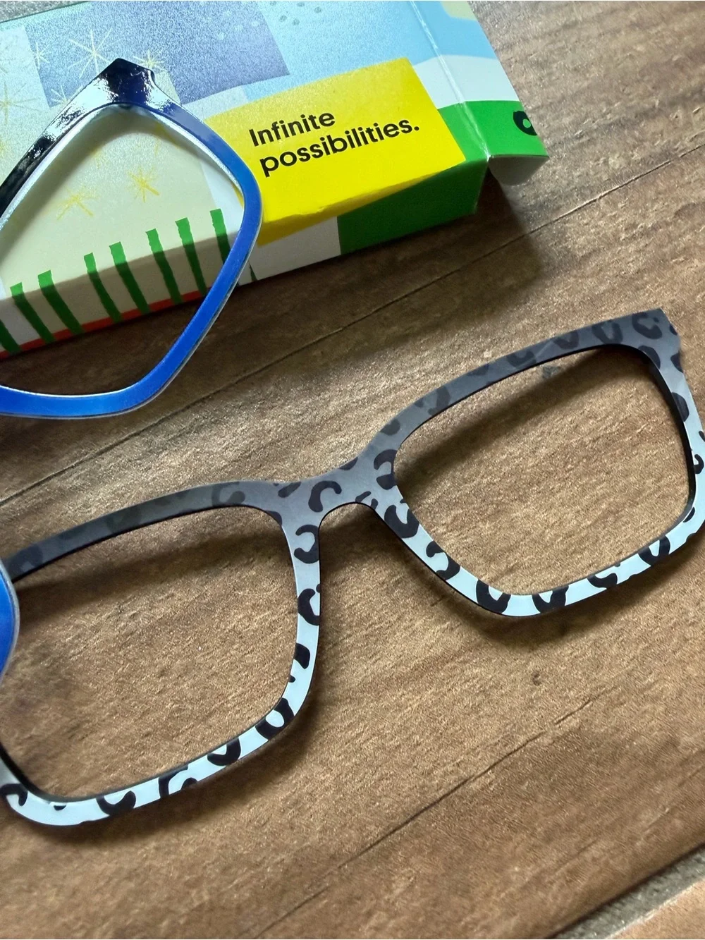 Pair Eyewear Blue Gradient & Black Leopard Toppers for The Larkin